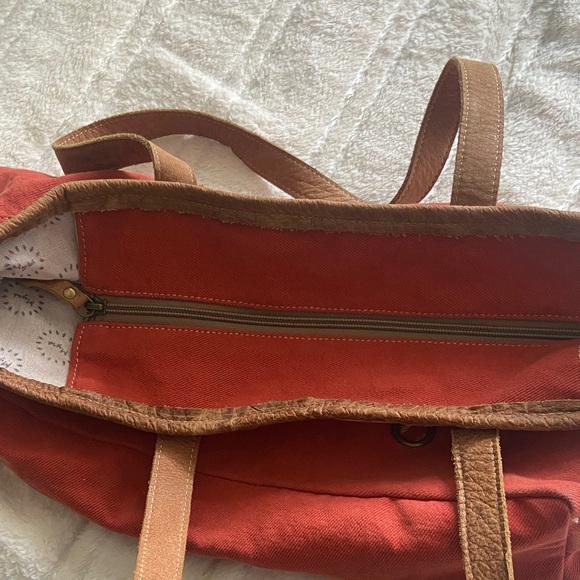 Myra Orange Tote Bag - Picture 5 of 9